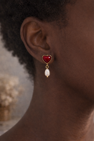 Oreilles Cœur Nacré